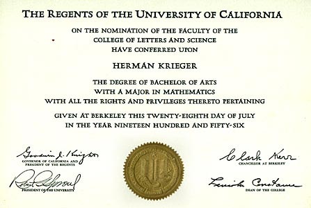 Univ. California  Diploma